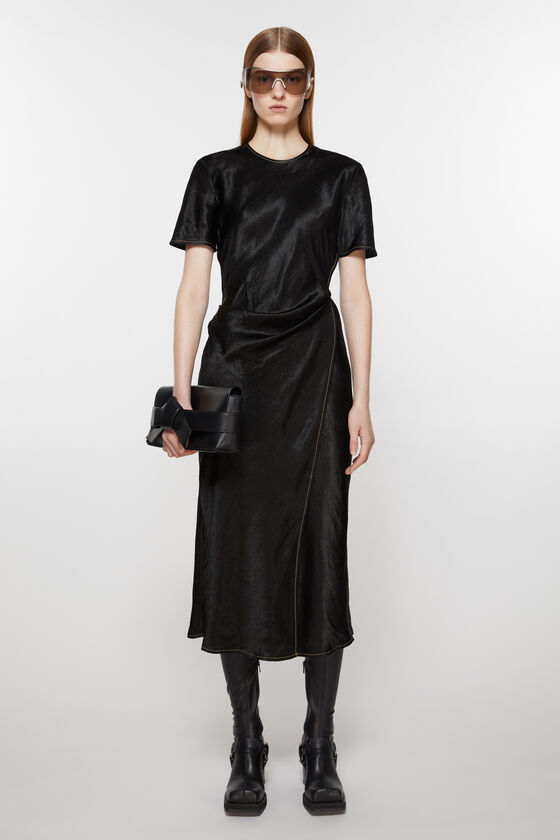 (image for) Durable Satin wrap dress